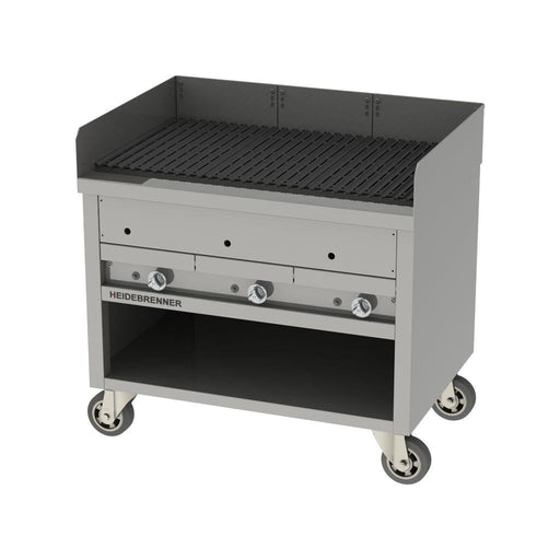 Heidebrenner - Heidebrenner Gas Rostbräter/Wassergrill PLANO - 750 - 27 kW, 3 Heizzonen, Indoor, 1070x750x850 mm - GastroDeals