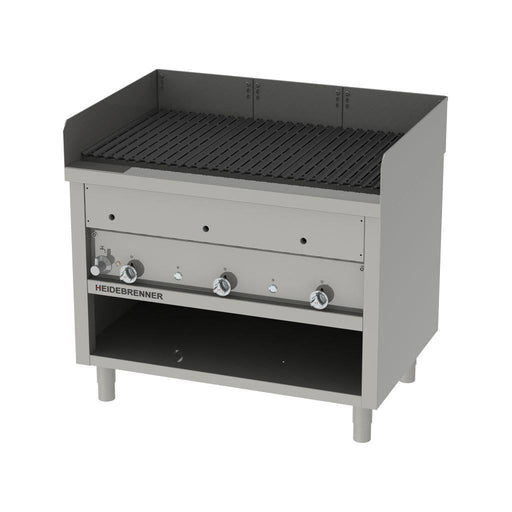 Heidebrenner - Heidebrenner Gas Rostbräter/Wassergrill PLANO - 750 - 27,0 kW, 3 Zonen, Outdoor, 1066x600 mm - GastroDeals