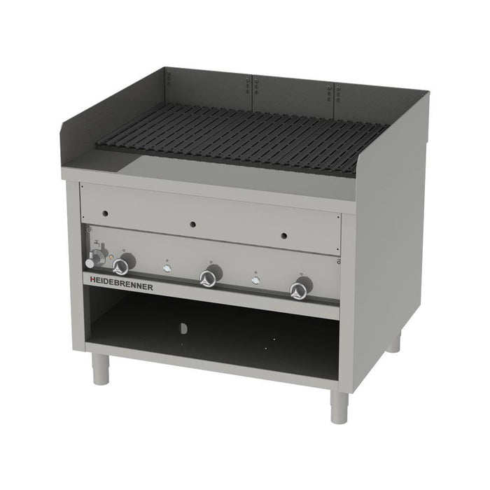 Heidebrenner - Heidebrenner Gas Rostbräter/Wassergrill PLANO - Indoor, 3 Heizzonen, 1066x600 mm, 27 kW - GastroDeals
