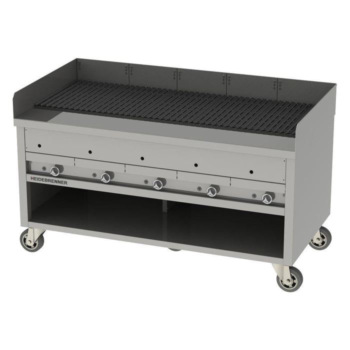Heidebrenner - Heidebrenner Gas Rostbräter/Wassergrill SAN ANTONIO - 900 - 45 kW, Outdoor, 1730x900x890 mm - GastroDeals