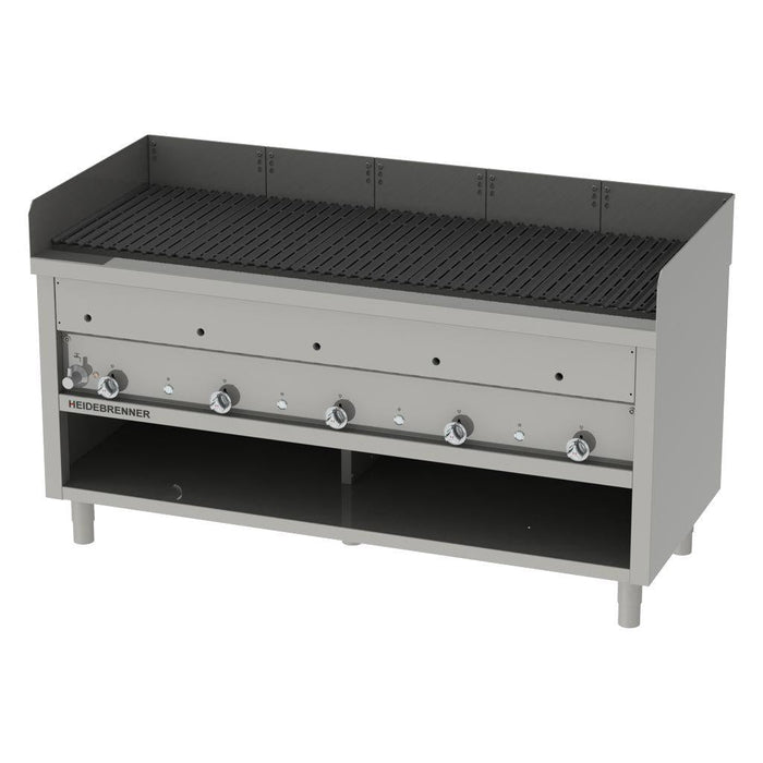 Heidebrenner - Heidebrenner Gas Rostbräter/Wassergrill SAN ANTONIO - Indoor, 5 Zonen, 1726x600 mm, 45 kW - GastroDeals