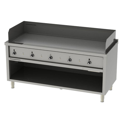 Heidebrenner - Heidebrenner Gas Teppanyaki - Bratplatte HONSHU - Glatte Platte, 1760x750x850 mm, 5 Zonen, 29 kW - GastroDeals