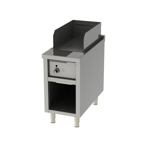 Heidebrenner - Heidebrenner Gas Teppanyaki Bratplatte IKI - 900 - Geriffelt, 5.8 kW, 440x900x850 mm, Hartverchromt - GastroDeals