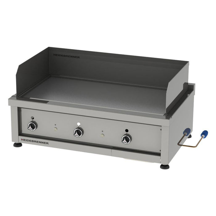 Heidebrenner - Heidebrenner Gas Teppanyaki - Bratplatte KYUSHU - 650 - Hartverchromt, 15 mm, 1100x650x350 mm, 3 Zonen - GastroDeals