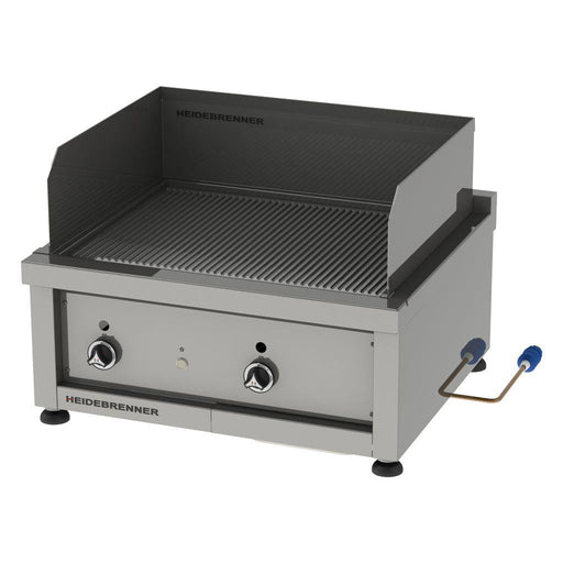 Heidebrenner - Heidebrenner Gas Teppanyaki - Bratplatte "OKINAVA - 650" - Geriffelt, 770x650x350 mm, 9 kW - GastroDeals