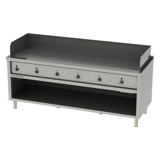 Heidebrenner - Heidebrenner Gas Teppanyaki - Bratplatte TANEGA - 750 - Geriffelte Platte, 2090x750x850 mm, 34,8 kW - GastroDeals