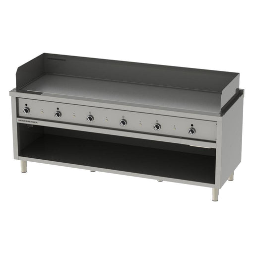 Heidebrenner - Heidebrenner Gas Teppanyaki - Bratplatte TANEGA - 750 - Hartverchromt, 2090x750x850 mm, 34,8 kW, 6 Zonen - GastroDeals