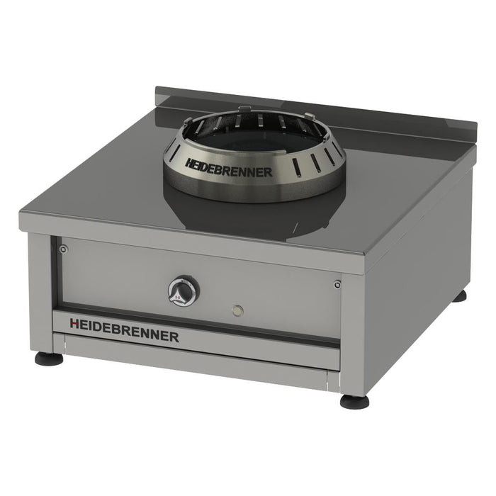 Heidebrenner - Heidebrenner Gas - Wok - Range ANHUI - 750 - 12 kW, Edelstahl, Ø 300 mm Wokring, 750x750x350 mm - GastroDeals