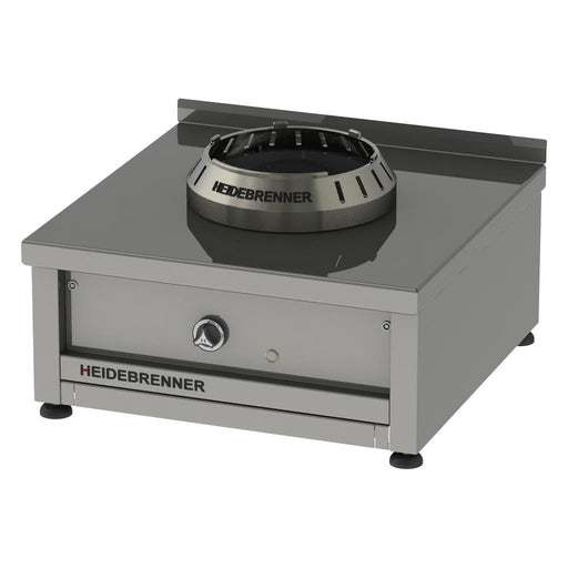 Heidebrenner - Heidebrenner Gas Wok Range ANHUI - 750 - 8 kW, Edelstahl - Wokring, Elektrische Zündung, 750x750x350 mm - GastroDeals