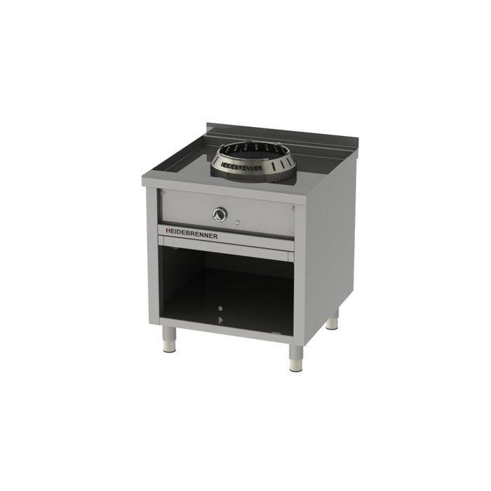 Heidebrenner - Heidebrenner Gas - Wok - Range ANHUI - 750 - 8 kW, Standgerät, Edelstahl - Wokring, Wasserkühlung - GastroDeals