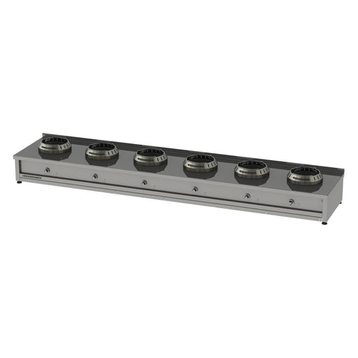 Heidebrenner - Heidebrenner Gas Wok - Range HENAN - 750 - 48 kW, 6 Kochzonen, Erdgas, Edelstahl - Wokring - GastroDeals