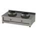 Heidebrenner - Heidebrenner Gas - Wok - Range HUNAN - 750 - 24 kW, 2 Kochstellen, Edelstahl - Wokring - GastroDeals