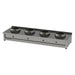 Heidebrenner - Heidebrenner Gas Wok - Range JIANGSU - 750 - 48 kW, 4 Kochzonen, Edelstahl, 2500x750x350 mm - GastroDeals