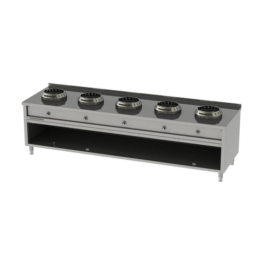 Heidebrenner - Heidebrenner Gas - Wok - Range SICHUAN - 900 - Standgerät, 60 kW, 5 Kochzonen, Edelstahl - GastroDeals