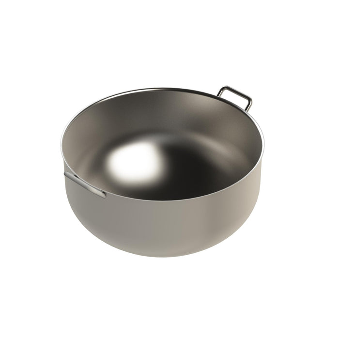 Heidebrenner - Heidebrenner Handschlagkessel - Edelstahlgriffe, 15 L, Induktionsgeeignet, Ø490 mm - GastroDeals