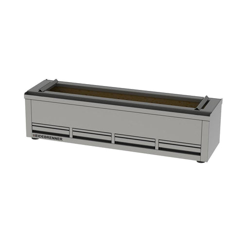 Heidebrenner - Heidebrenner Holzkohlegrill Buche - 410 mm, 4 Heiz - Segmente, 1400x410x395 mm - GastroDeals