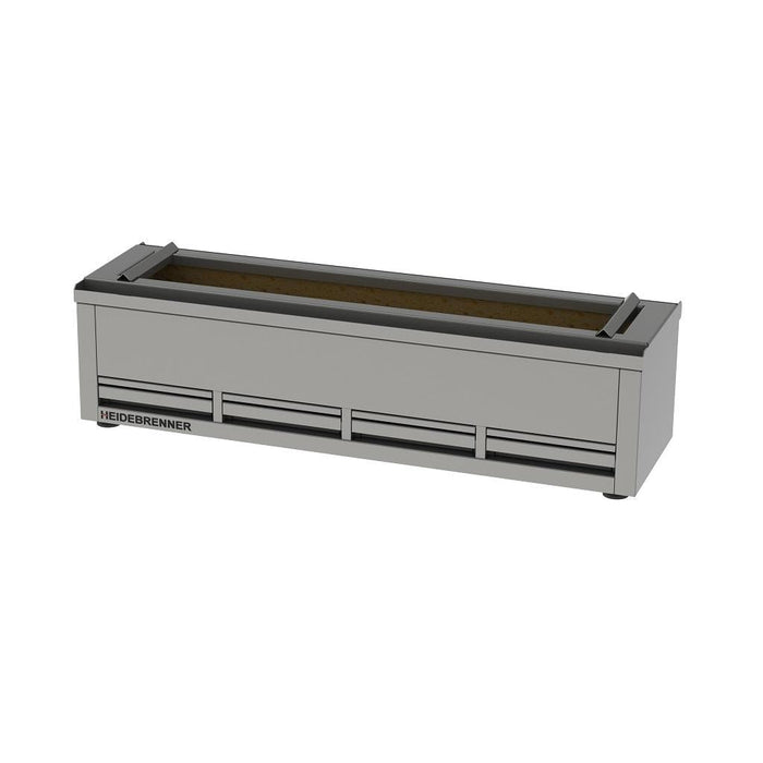 Heidebrenner - Heidebrenner Holzkohlegrill Buche - 410 mm, 4 Heiz - Segmente, 1400x410x395 mm - GastroDeals