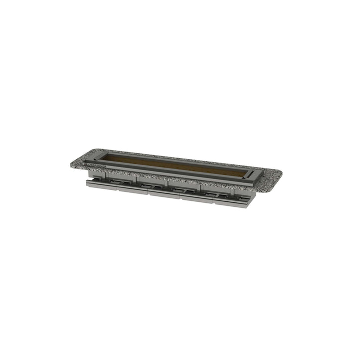 Heidebrenner - Heidebrenner Holzkohlegrill EICHE - Einbaugerät, 5 Heiz - Segmente, 1730x410x355 mm - GastroDeals