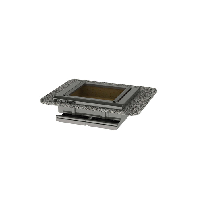 Heidebrenner - Heidebrenner Holzkohlegrill LINDE - Einbau, 650 mm, 2 Heiz - Segmente, Ascheschubladen - GastroDeals