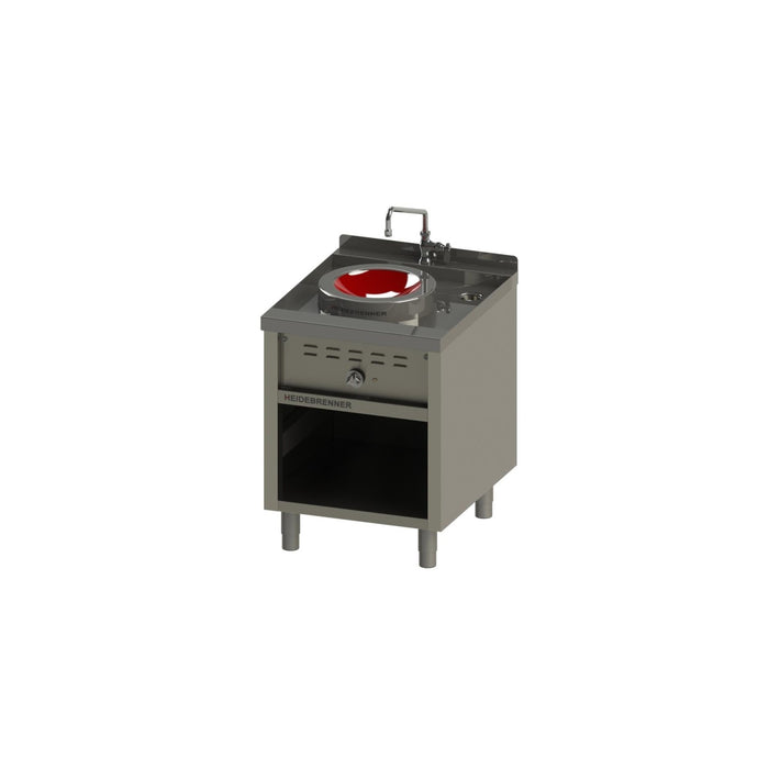 Heidebrenner - Heidebrenner Induktion Wok - Range "ANHUI" - 5 kW, 1 Wok - Kochstelle, Edelstahl, 650x750x850 mm - GastroDeals