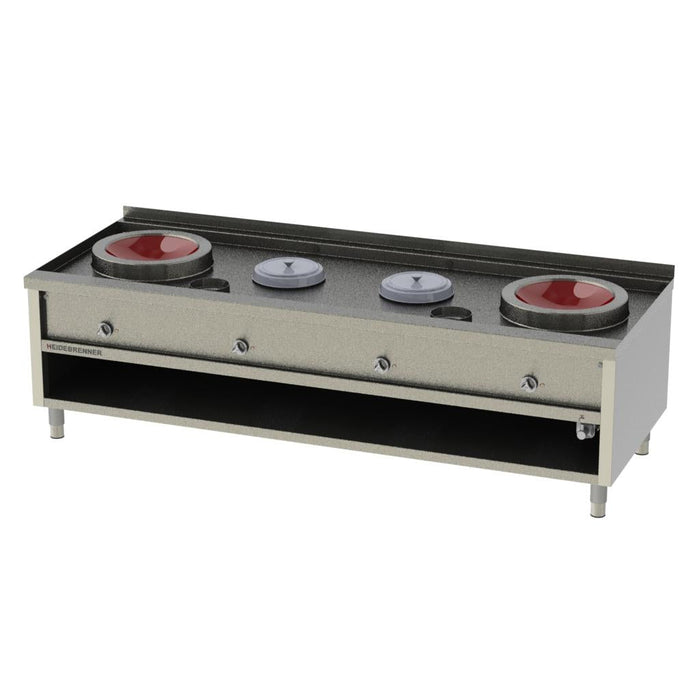 Heidebrenner - Heidebrenner Induktion Wok - Station - 2x400 mm, Warmhaltung, 16 kW, 2400x900x700 mm - GastroDeals