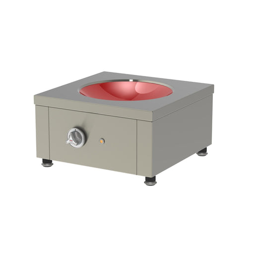 Heidebrenner - Heidebrenner Induktions - Wok - Herd 410 - 8 kW, Cerancuvette Ø 300 mm, 2 m Kabel - GastroDeals