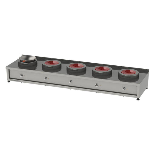 Heidebrenner - Heidebrenner Induktions Wok - Range "SICHUAN" - 2850 x 750 x 350, 17,5 kW - GastroDeals
