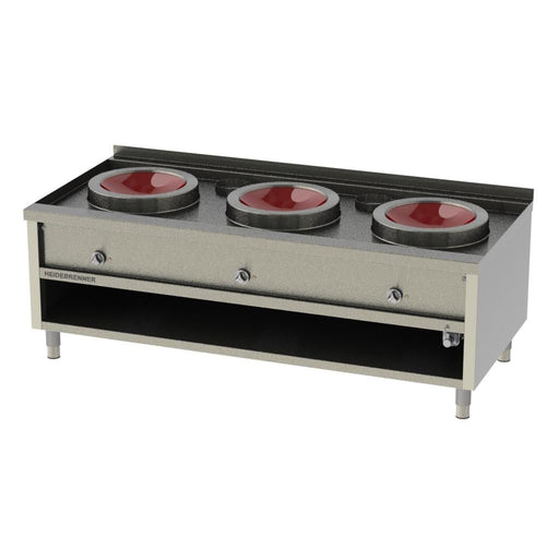 Heidebrenner - Heidebrenner Induktions Wok - Station - 3x400, 3 Kochzonen, 2000x900x700 mm, 48 kW - GastroDeals