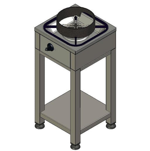 Heidebrenner - Heidebrenner Konditorei Gas Herd - Standgerät, 1 Zone, 5,8 kW, 410x410x700 mm - GastroDeals