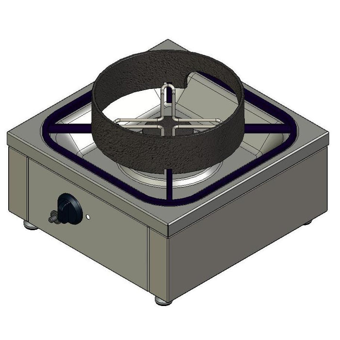 Heidebrenner - Heidebrenner Konditorei Gas Herd - Tischgerät, 1 Zone, 5,8 kW, 410x410x200 mm - GastroDeals