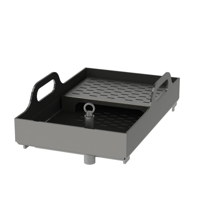 Heidebrenner - Heidebrenner Reibekuchen - /Fischbräter für Gas - Grill 650 - Stahl, 326x520 mm, 80 mm Tief, mit Griffen - GastroDeals