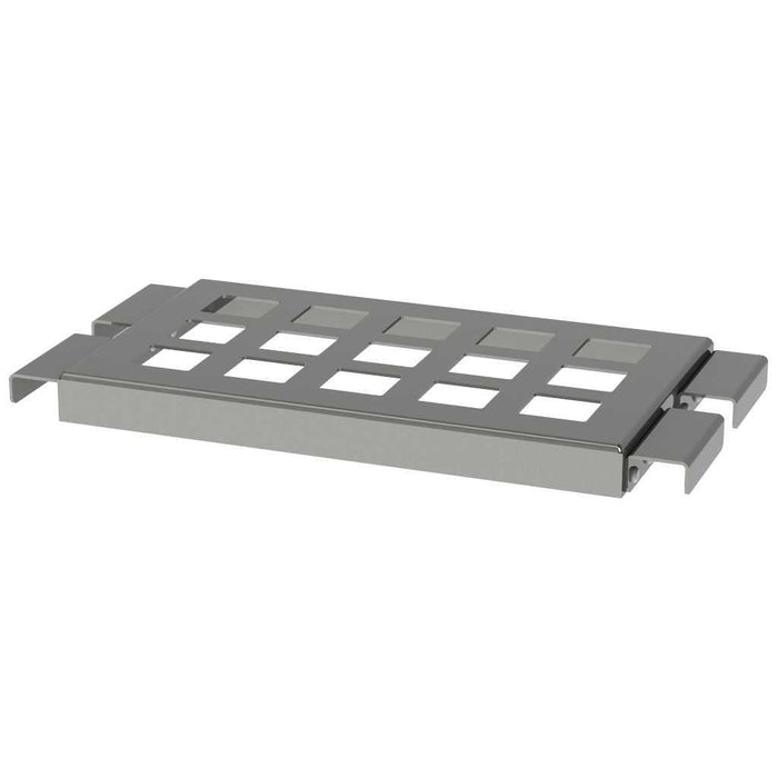 Heidebrenner - Heidebrenner Rost - Auflage zu Etagere ZQSM - Edelstahl, 430x200 mm, 40x40 mm Ausschnitte - GastroDeals