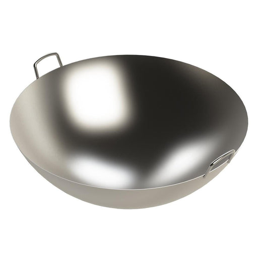 Heidebrenner - Heidebrenner Wok - Pfanne - Edelstahlgriffe, 12 L, Ø 490 mm, Höhe 150 mm - GastroDeals