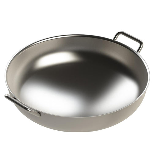 Heidebrenner - Heidebrenner Wok - Pfanne - Edelstahlgriffe, 3,7 L, Ø 360 mm, Höhe 100 mm - GastroDeals