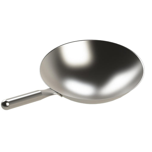 Heidebrenner - Heidebrenner Wok - Pfanne - Edelstahlstiel, 3,7 L, Ø 360 mm, Induktionsgeeignet - GastroDeals