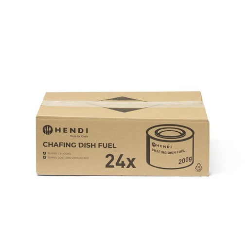 HENDI - Chafing Dish Brennpaste - 200g Dose, 3 Stunden Brenndauer, 24 Stk - HENDI - GastroDeals