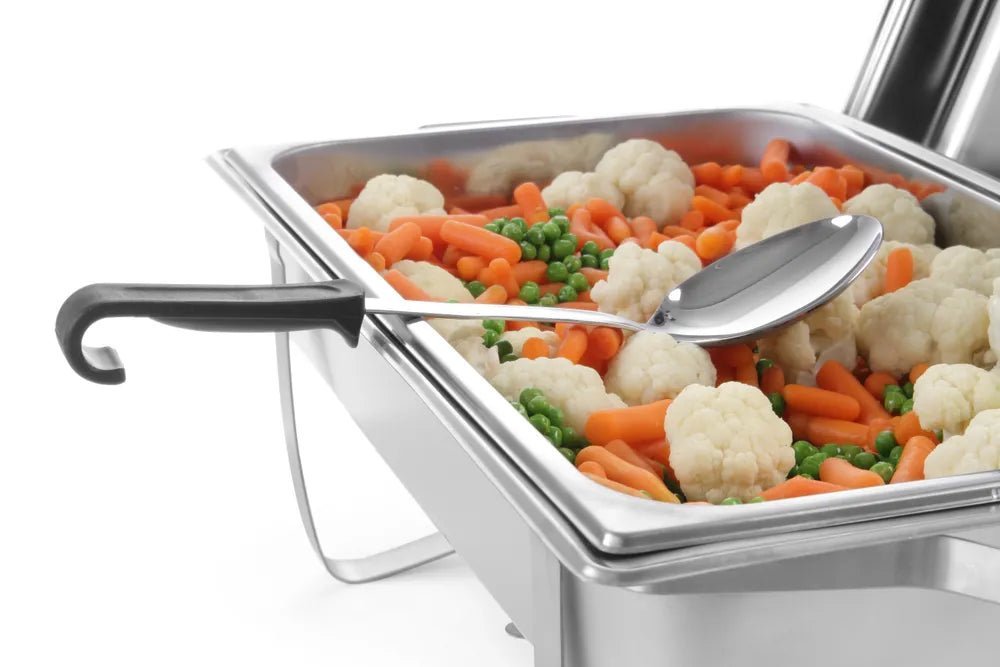 HENDI - Chafing Dish GN 1/1 Kitchen Line - 9L, 600x358x295 mm, Edelstahl, inkl. Brennpastenbehälter - HENDI - GastroDeals