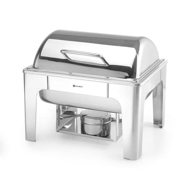 HENDI - Chafing Dish Profi Line GN 1/2 - Spiegelglanz, 4L, 365x345x345 mm, Edelstahl - HENDI - GastroDeals