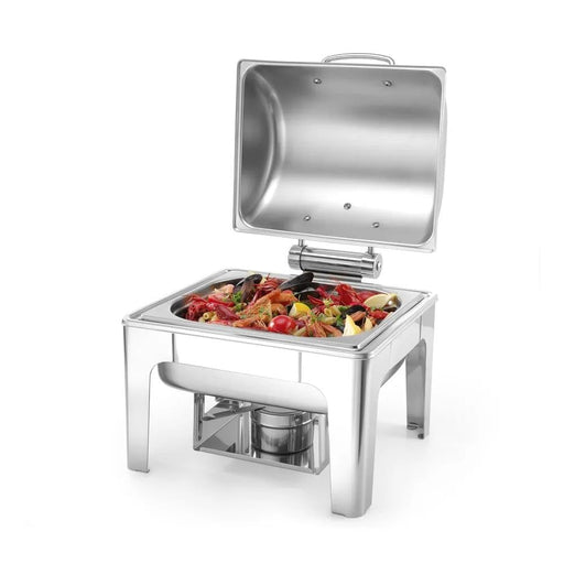 HENDI - Chafing Dish Profi Line GN 1/2 - Spiegelglanz, 4L, 365x345x345 mm, Edelstahl - HENDI - GastroDeals