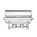 HENDI - Chafing Dish Rolltop Gastronorm 1/1 - 9L, 590x340x400 mm, Edelstahl, mit Brennpastenbehältern - HENDI - GastroDeals