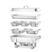 HENDI - Chafing Dish Set Kitchen Line - Edelstahl, 585x385x315 mm - HENDI - GastroDeals