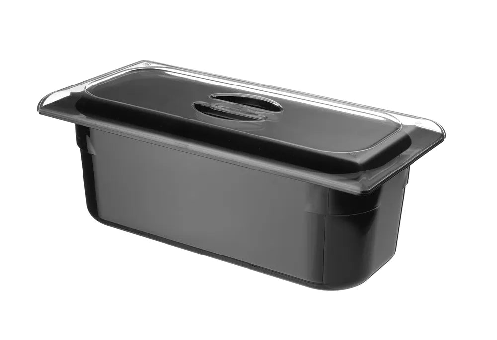 HENDI - Eiscreme - Behälter - Polycarbonat, 5L, Schwarz, 360x165x120 mm - HENDI - GastroDeals