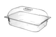 HENDI - Eiscreme - Behälter - Polycarbonat, 5L, Transparent, 360x250x80 mm - HENDI - GastroDeals