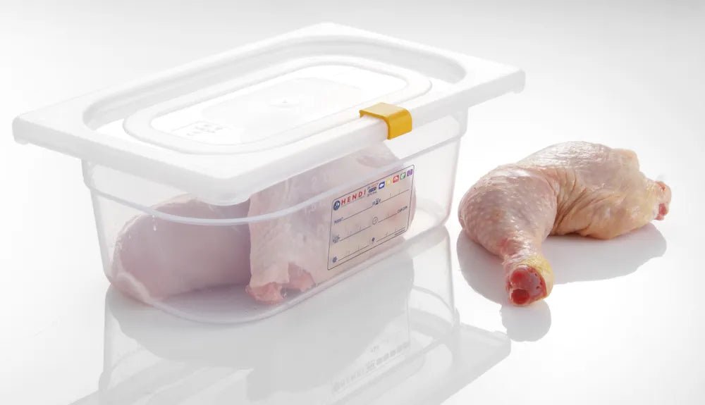 HENDI - Farbcodierungsclips für HACCP - Aufbewahrungsbehälter - Gelb, 12 Stk, Polypropylen - HENDI - GastroDeals