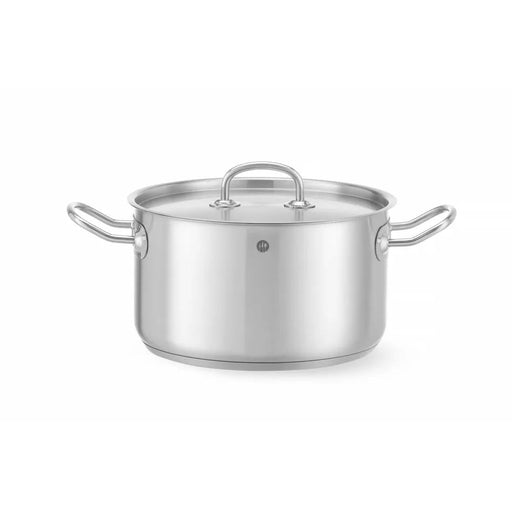 HENDI - Fleischtopf - mit Deckel, Kitchen Line, 6L, ⌀240x135 mm, Induktionsgeeignet - HENDI - GastroDeals