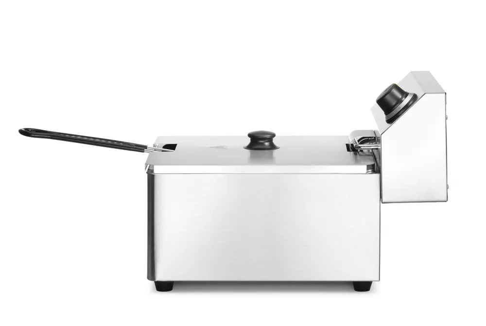 HENDI - Fritteuse Kitchen Line - 6L, 230V/3300W, Edelstahl, 269x430x300 mm - HENDI - GastroDeals