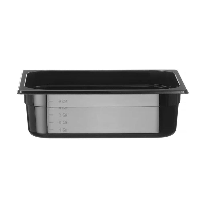 HENDI - Gastronorm - Behälter 1/2 Profi Line - Polycarbonat, Schwarz, 6,5L, 325x265x100 mm - HENDI - GastroDeals