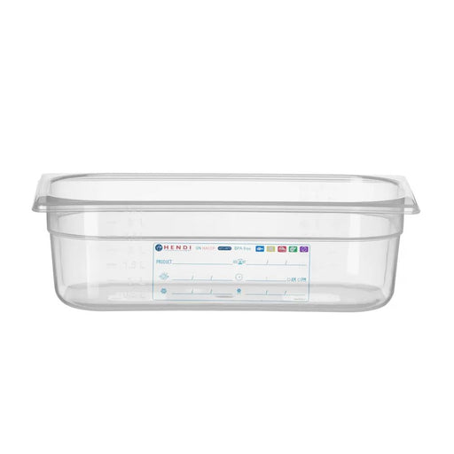 HENDI - Gastronorm - Behälter 1/3 - 4L, Transparent, 325x176x100 mm, Luftdicht - HENDI - GastroDeals