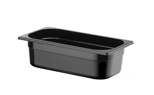 HENDI - Gastronorm - Behälter 1/3 Profi Line - Polycarbonat, 4L, Schwarz, 325x176x100 mm - HENDI - GastroDeals