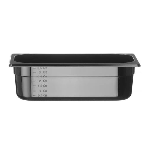 HENDI - Gastronorm - Behälter 1/3 Profi Line - Polycarbonat, 4L, Schwarz, 325x176x100 mm - HENDI - GastroDeals